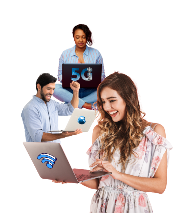 Internet service web- hero section png